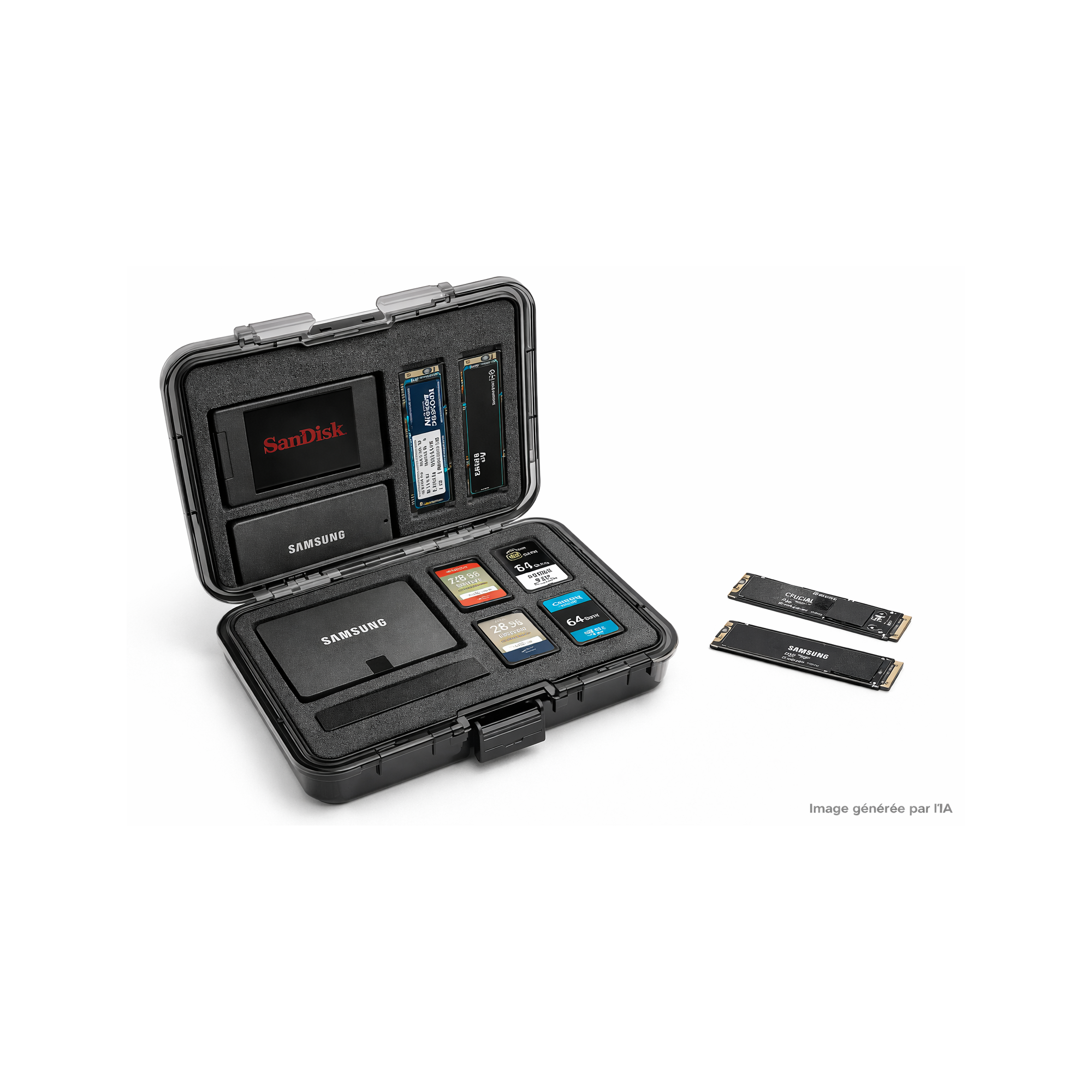 Boite rangement SSD et cartes